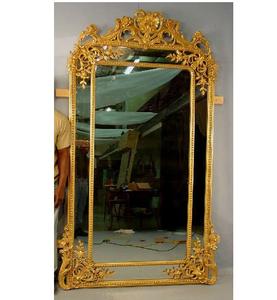 Marco de espejo de gran tamaño de nuevo diseño exclusivo con decoración del hogar con acabado dorado para baños, personalidad de la sala de estar - Product Image 4