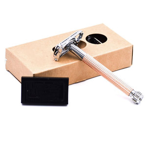 มีดโกนสเตนเลสใบมีดเดี่ยวสำหรับผู้ชายมีดโกนผมแบบใช้แล้วทิ้ง - Product Image 4