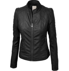 Chaqueta de Cuero para Mujer, Estilo Vintage, Piel de Cordero Auténtica, Chaqueta de Cuero Vacuno Genuino para Mujer - Product Image 1