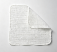 A Single Piece of White 20x20cm Cold/hot Dual-purpose Cotton Towel (in Tray Form)