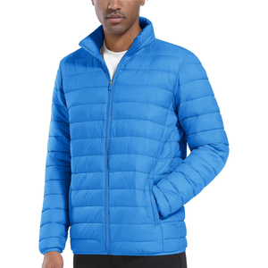 Logo personnalisé veste d'hiver hommes bleu bulle vêtements hommes doudoune surdimensionné hiver épais chaud bouffée veste pour hommes pour l'hiver - Product Image 5