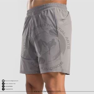 Pantalones Cortos de Entrenamiento de MMA de Alta Calidad con Bordado Personalizado y Logotipo Impreso, Tela Elástica de Secado Rápido y Transpirable para Unisex - Product Image 2