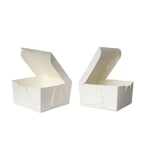 好价格好质量环保纸定制汉堡盒餐厅去白色盒子