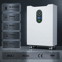 Batterie LiFePO4 Tianon 51,2 V 16 kWh de qualité A, montée sur rack, IP21, pour stockage d'énergie domestique (ESS) - Fabrication chinoise
