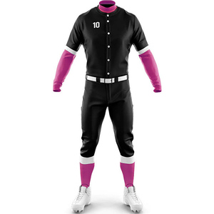 Uniforme de béisbol sublimado de alta calidad con el número y el nombre del equipo, hecho con poliéster transpirable de secado rápido, OEM - Product Image 1