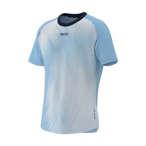 เสื้อยืดออกกำลังกายผู้ชายแบบถักลาย 100% โพลีเอสเตอร์ - Product Image 1