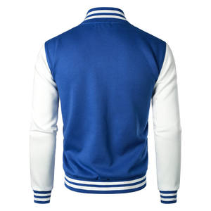 Vente en gros 2024 Logo personnalisé veste de baseball pour hommes manteau universitaire décontracté unisexe en polyester fabriqué sur commande manteau Letterman blanc - Product Image 6
