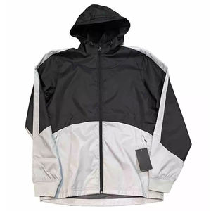 Coupe-vent à col montant avec logo personnalisé de haute qualité Vestes popup à la mode hivernale pour hommes Vente en gros Streetwear - Product Image 1