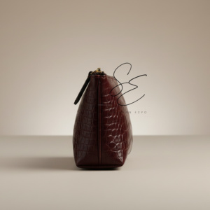 Neceser de Cuero con Grabado de Cocodrilo, Bolsa de Cosméticos de Viaje, Organizador con Cierre, Bolsa de Cuero Premium, Neceser Unisex Personalizado al por Mayor - Product Image 4