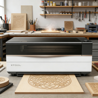 Máquina de Grabado y Corte Láser CO2 Híbrida X Tool P3, Máquina CNC para Madera, Acrílico, Metal, Vidrio, Cristal, Refrigeración por Agua, IA para Láminas de MDF y Metal