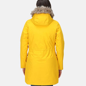 Veste parka longue à capuche pour femme - Imperméable et respirante, coupe confortable pour les activités de travail en extérieur en hiver - Product Image 5