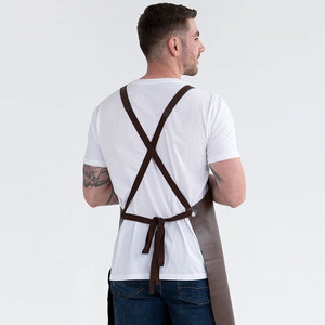 New Design Custom Printed Logo <b>Men</b> Leather <b>Aprons</b> Hot Sale New Design Custom Leather <b>Aprons</b> - Product Image 2
