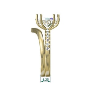 Bandas de eternidad completas de oro puro de alta gama de lujo 18K 22K con corte Marquesa brillante Cvd Hpht Lab diamantes anillos de promesa nupcial OEM - Product Image 2