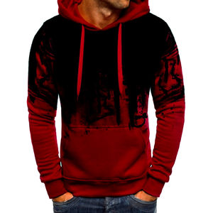 Sudaderas con capucha de mezcla de algodón Premium personalizadas de alta calidad para hombre, ropa de invierno informal, cuello con capucha, bordado 3D, ODM OEM - Product Image 4
