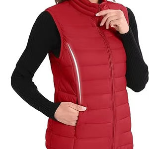 Venta Directa de Fábrica, Chaleco Acolchado con Cierre y Cuello en V, Personalizable, Transpirable, de Alta Calidad, para Hombre, Invierno, Casual - Product Image 1