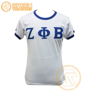 Camiseta de Algodón de Alta Calidad Personalizada al por Mayor de Zeta Phi Beta, Ropa de Hermandad para Mujer, Bordado Estampado para Todas las Temporadas - Product Image 2