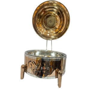 Chafing Dish de Acero Inoxidable Dorado y Plateado de Último Estilo, Tapa Redonda Decorativa Colgante, Buffet, Comida, Fiestas y Eventos de Boda en Oferta - Product Image 6
