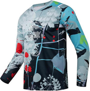 2026 maillot de course personnalisé 100% Polyester imprimé grande taille à manches longues veste de moto de Motocross vêtements de course automobile de moto - Product Image 6