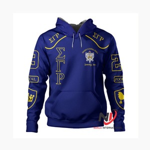Sweat-shirt à capuche unisexe Nanju International Greek Life Sigma Gamma Rho en polaire polyester/coton 460g pour l'hiver - Product Image 4