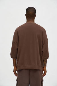 Camiseta de Manga Corta para Hombre, 100% Algodón, Transpirable, Cuello Redondo, Corte Regular, Hombros Caídos, Lisa, de Alta Calidad, Personalizable al por Mayor (OEM/ODM) - Product Image 3