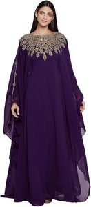 ชุดเดรสยาวแบบคาฟตันสไตล์โมร็อกโก ดูไบ แบบเรียบง่าย ประดับลูกปัดด้วยมือ  ยาวคลุมเท้า เป็นมิตรกับสิ่งแวดล้อม สามารถปรับแต่งได้ เหมาะสำหรับงานแต่งงานหรือใส่ไปชายหาด - Product Image 5