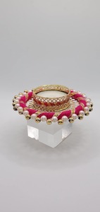 Bougeoir multicolore fait à la main pour Diwali Sangeet cérémonie pendaison de crémaillère Pooja jardin décor Table pièce maîtresse - Product Image 3