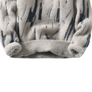 Nouveauté Nouveau design Pulls pour hommes Chauds Pulls à col rond en tricot respirant à couleurs contrastées Pulls pour hommes - Product Image 6