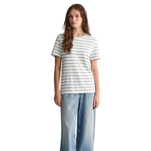 Camiseta de mujer vintage de algodón de gran tamaño cómoda cuello redondo ropa de calle informal de verano para mujer de alta calidad personalizada al por mayor - Product Image 1