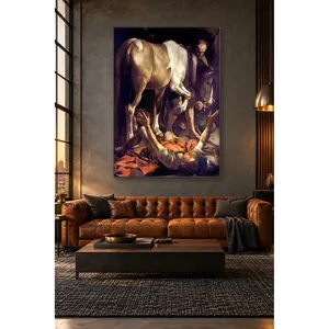 Fida Caravaggio La conversion de Saul (Saul tombé à bascule sous le cheval) Impression sur toile - Product Image 4