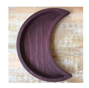 Plateau en bois au design moderne, plateau de service pour les collations, les dattes, pour l'hôtel, le restaurant, utilisation en usine, forme de demi-lune - Product Image 6