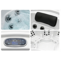 DSL-7306V Spa carré extérieur en acrylique pour 6 personnes avec massage par remous pour adultes et enfants