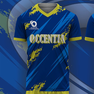 Ensemble d'uniformes de football personnalisés à manches courtes, 100 % polyester, légers et respirants, unisexe – Offre très demandée - Product Image 1