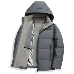 Streetwear personnalisé blouson aviateur pour hommes noir polyester tissu satin vestes surdimensionnées pour hommes - Product Image 5