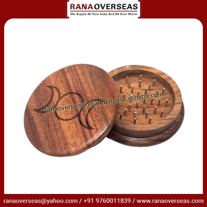 เครื่องบดสมุนไพรไม้ทำมือสไตล์โมเดิร์นเรียบง่าย ลายเทพีพระจันทร์สามดวง สำหรับใช้ในบ้าน นอกบ้าน โรงแรม ขายส่ง - Product Image 6