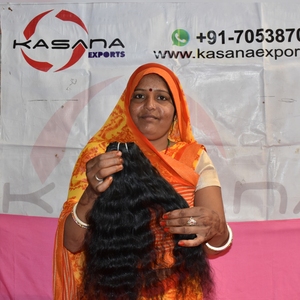 Paquet brut non traité de cuticule cambodgienne alignée cheveux de couleur naturelle femmes noires cheveux humains - Product Image 4