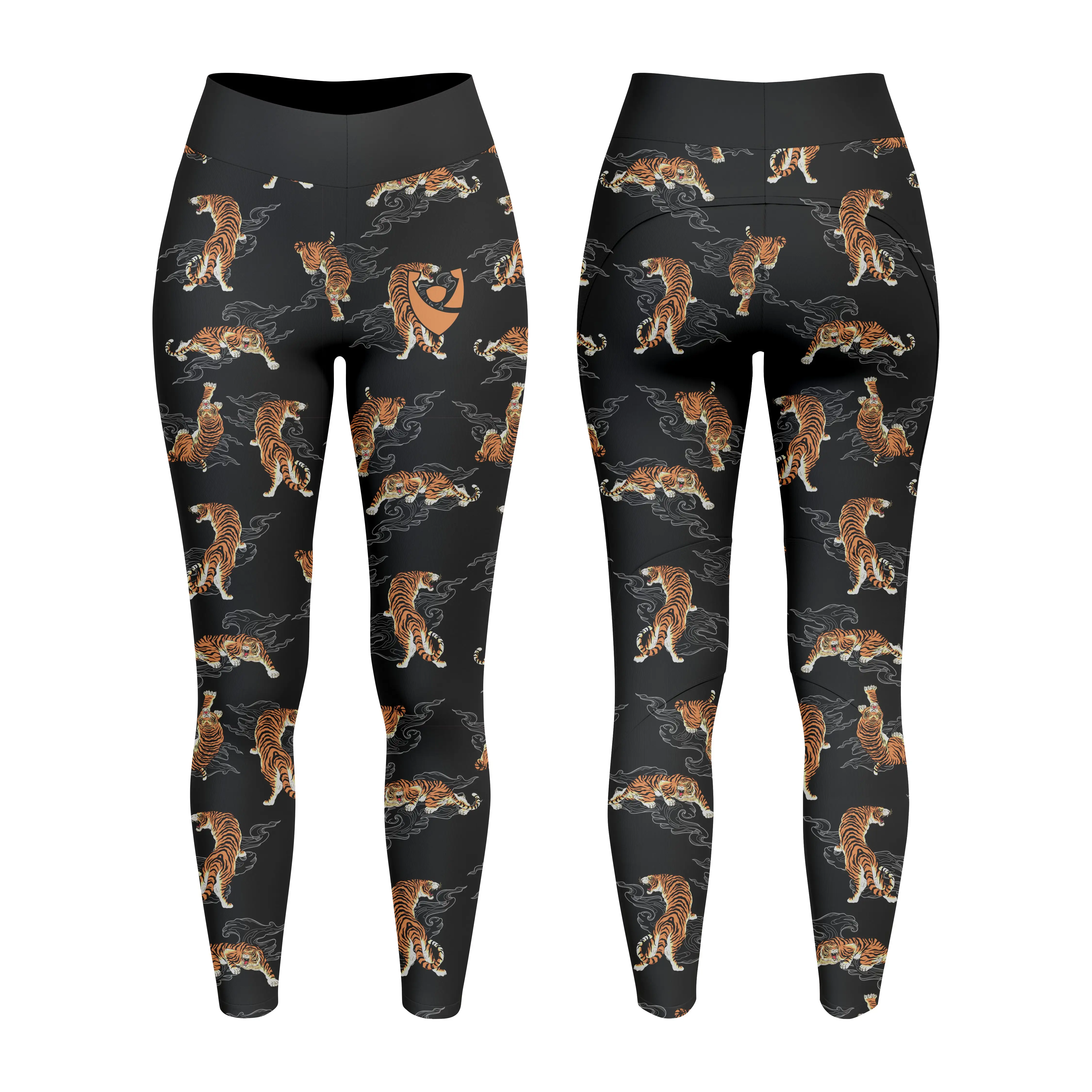 In Stock Reasonable Price High Quality Custom Sublimation Print Seamless Compression Women Tights Available On Wholesale