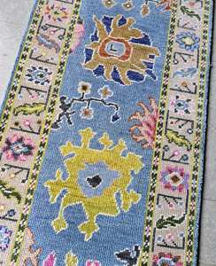 Alfombra de corredor de lana de alta calidad 100%, alfombra persa de diseño Oushak hecha a mano para sala de estar, precio de fábrica, corredor Oriental anudado a mano - Product Image 4