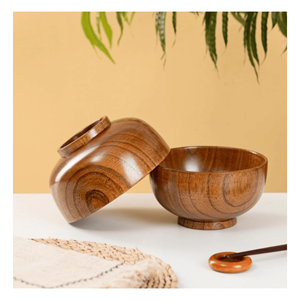 Tazón de Madera Natural para Ensaladas, Exhibición de Frutas y Uso Diario, Origen Vietnam - Product Image 5