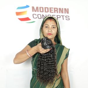 Venta al por mayor 100% Remy Templo Indio Virgen Extensiones de Cabello Humano Vietnamita Paquetes de Color Negro Estilo de Onda Natural Materia Prima - Product Image 2