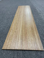 Panneaux Tambour en Bois Massif, Panneaux en Bois Massif Flexibles pour Portes d'Armoires, Décoration Murale Intérieure, Panneaux Muraux 3D Modernes de Haute Qualité