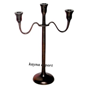 Décoration de table à manger élégante, bougeoir en métal à bon prix, forme longue, bougeoir en métal à 3 supports, éclairage, décoration de table de restaurant - Product Image 2