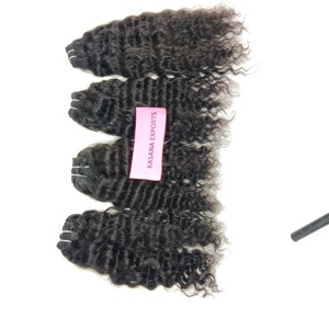 Venta al por mayor 100% Remy Extensiones de cabello humano vietnamita sin procesar Color natural Negro Mujeres Cutícula Alineada Weaving Bundle Wave Curl - Product Image 3