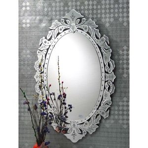 Espejo veneciano italiano antiguo hecho a mano, el más vendido - Product Image 1