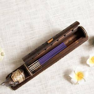 Premium Durable Natural Wood Religious <b>Incense</b> <b>Holder</b> & Burner Tray <b>for</b> <b>Sticks</b> | Handmade Indian <b>Incense</b> <b>for</b> Yoga & Spa Use - Product Image 2