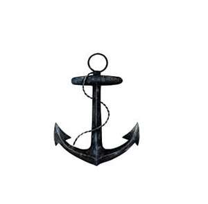<b>Brass</b> Black Anchor for Wall Decoration Latest Anchor Sculpture for Home Decoration Metal Anchor in Gold Plated - Product Image 2