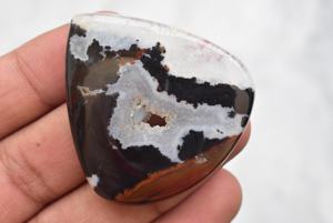 พลอยเทียมหัวหินพลอยเทียมแบบหัวม้าลาย,พลอยหินสีเลือดคริสตัลทรงหลังเบี้ยคริสตัลพลอยสำหรับเครื่องประดับ - Product Image 5