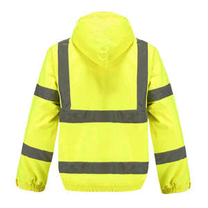 Veste de sécurité de construction haute visibilité imperméable et légère et réfléchissante pour hommes Prix raisonnable Meilleures vestes de sécurité pour hommes - Product Image 2