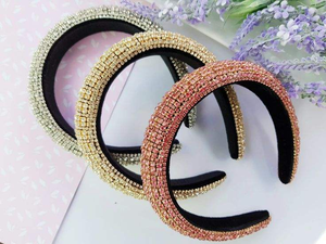 Handmade 2025 Designer <b>Women</b> and Children's Embroidered Beaded Hair <b>Bands</b> High Quality Multi-Color <b>Head</b> <b>Bands</b> <b>for</b> Kids - Product Image 2