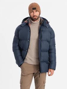 Chaqueta acolchada personalizada OEM de alta calidad para hombre con forro a cuadros, prendas de vestir de invierno, chaqueta de invierno con capucha para hombre - Product Image 6