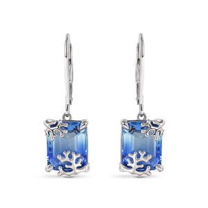 Jeulia Gold Plated Sterling <b>Silver</b> <b>Drop</b> <b>Earrings</b> with Pearl Diamond and Zircon - Product Image 1